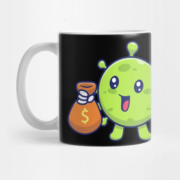 Cute virus with money cartoon 10 by Catalyst Labs